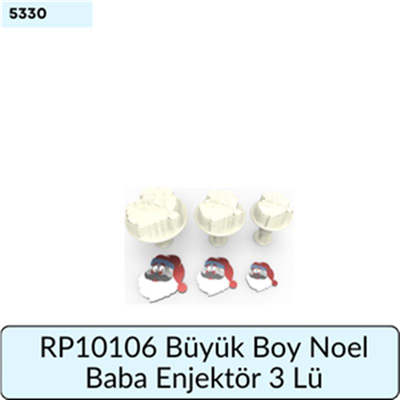 RP10106 Büyük Boy Noel Baba Enjektör 3 Lü