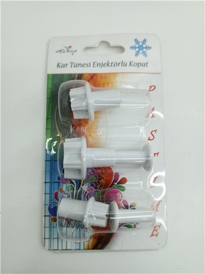 RP10107 Büyük Boy Kar Tanesi Enjektör 3 Lü