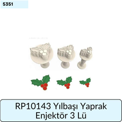 RP10143 Yılbaşı Yaprak Enjektör 3 Lü