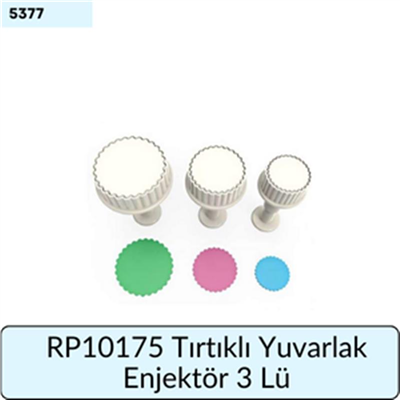 RP10175 Tırtıklı Yuvarlak Enjektör 3 Lü