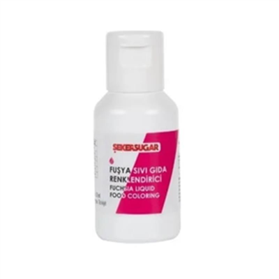 Ş & S Yenilebilir Fuşya Sıvı Gıda Boyası   (20 Gr)
