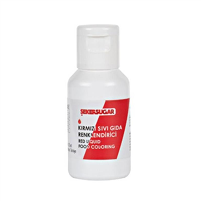 Ş & S Yenilebilir Kırmızı Sıvı Gıda Boyası (20 Gr)