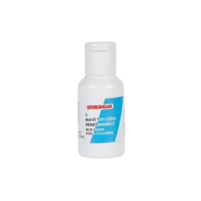 Ş & S Yenilebilir Mavi Sıvı Gıda Boyası  (20 Gr)