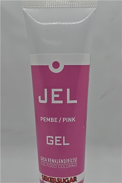 Ş & S Yenilebilir Pembe Jel Gıda Boyası   (100 Gr)
