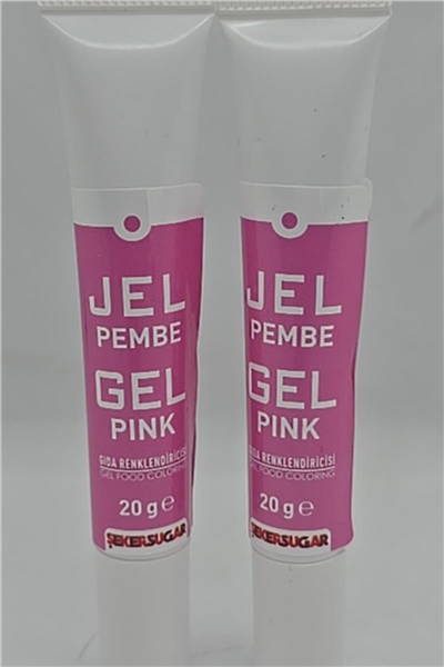 Ş & S Yenilebilir Pembe Jel Gıda Boyası   (20 Gr)