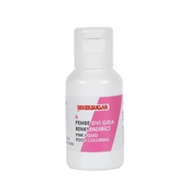 Ş & S Yenilebilir Pembe Sıvı Gıda Boyası  (20 Gr)