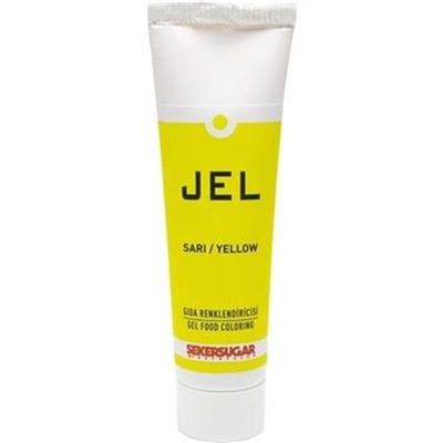 Ş & S Yenilebilir Sarı Jel Gıda Boyası   (100 Gr)