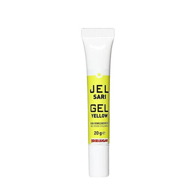 Ş & S Yenilebilir Sarı Jel Gıda Boyası   (20 Gr)