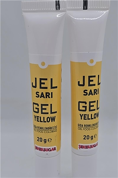 Ş & S Yenilebilir Sarı Jel Gıda Boyası   (20 Gr)