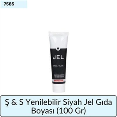 Ş & S Yenilebilir Siyah Jel Gıda Boyası   (100 Gr)