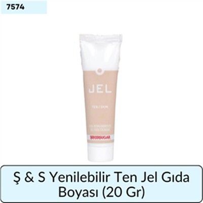 Ş & S Yenilebilir Ten Jel Gıda Boyası   (100 Gr)