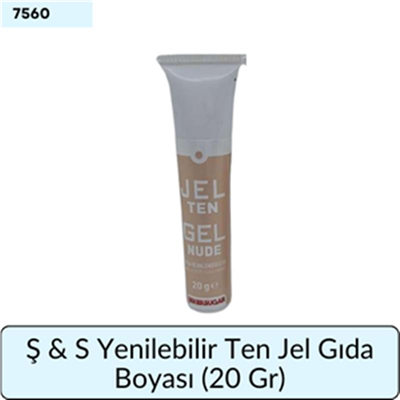 Ş & S Yenilebilir Ten Jel Gıda Boyası   (20 Gr)
