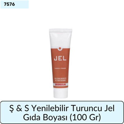 Ş & S Yenilebilir Turuncu Jel Gıda Boyası (100 Gr)