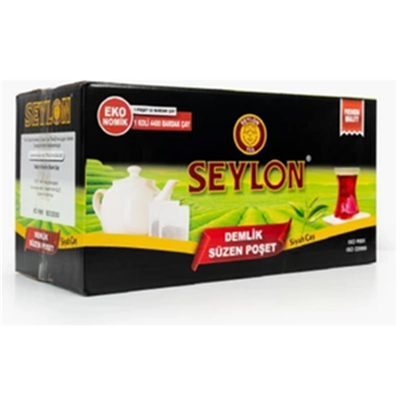 Seylon Demlik Süzen Poşet Çay  200 Adetli   (6 Kg)