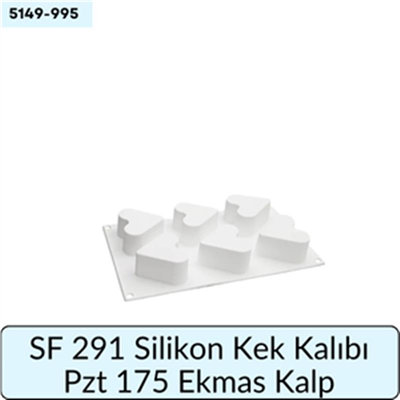 SF 291 Silikon Kek Kalıbı Pzt 175 Ekmas Kalp