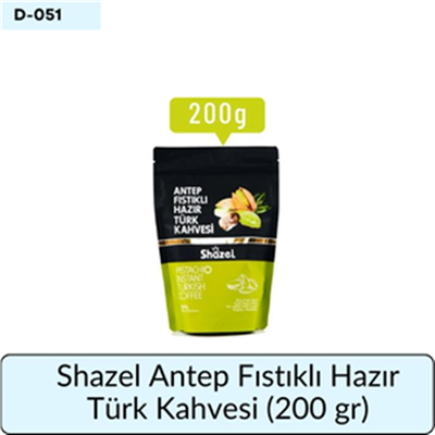 Shazel Antep Fıstıklı Hazır Türk Kahvesi  (100 gr)