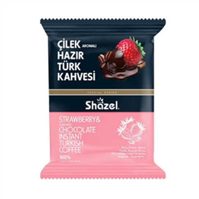 Shazel Çilekli Hazır Türk Kahvesi  (100 gr)