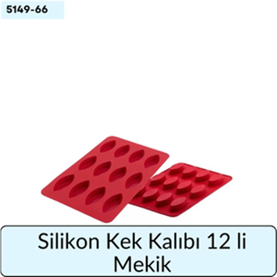 Silikon Kek Kalıbı 12 li Mekik