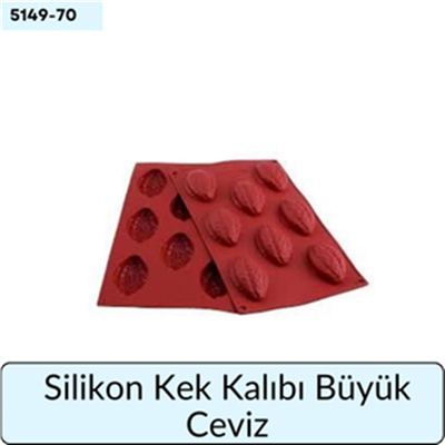 Silikon Kek Kalıbı Büyük Ceviz