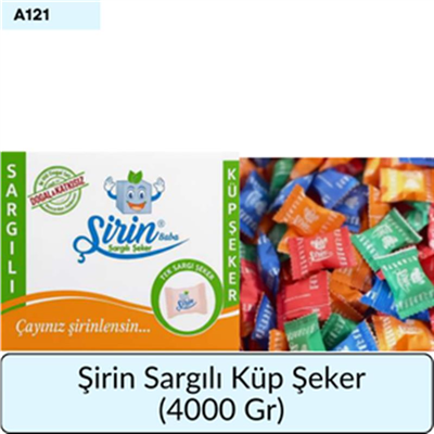 Şirin Sargılı Küp Şeker   (4000 Gr)