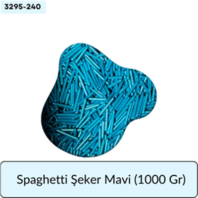 Spaghetti Şeker Mavi   (1000 Gr)