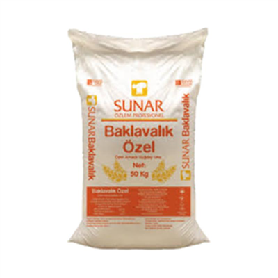Sunar Un Baklavalık Özel Bez Torba   (50 Kg)