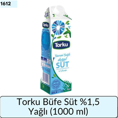 Torku Büfe Süt %1 Yağlı   (1000 Ml)