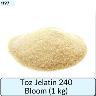 Toz Jelatin 240 Bloom     (1 kg)