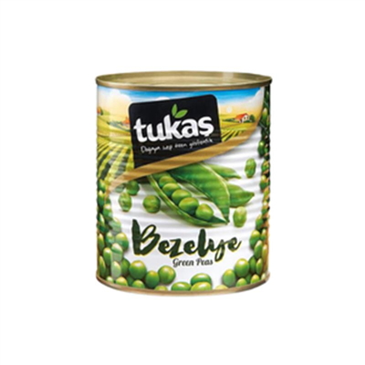 Tukaş Bezelye Konservesi 1/1  No 3   (830 Gr)