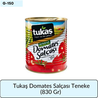 Tukaş Domates Salçası Teneke   (830 Gr)