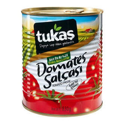 Tukaş Domates Salçası Teneke   (830 Gr)