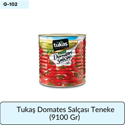 Tukaş Domates Salçası Teneke   (9100 Gr)