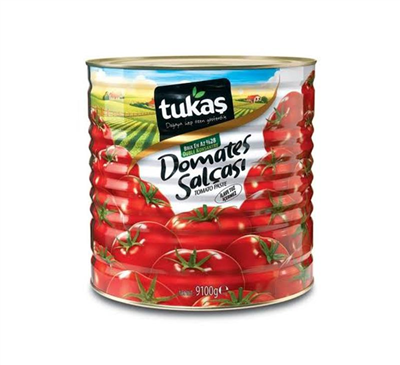 Tukaş Domates Salçası Teneke   (9100 Gr)