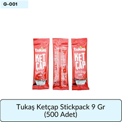 Tukaş Ketçap Stickpack 9 gr   (500 Ad)
