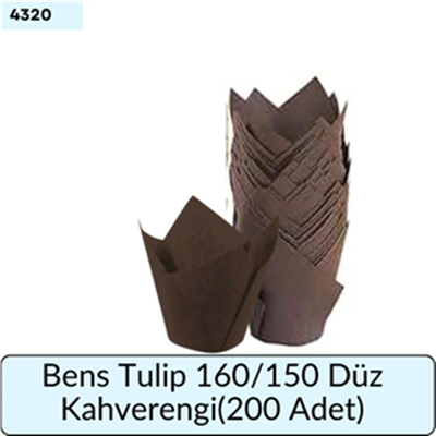 Tulip 160/50 DÜZ Kahverengi (200 Adet)