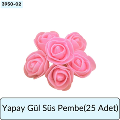 Yapay Gül Süs Pembe     (25 Adet)