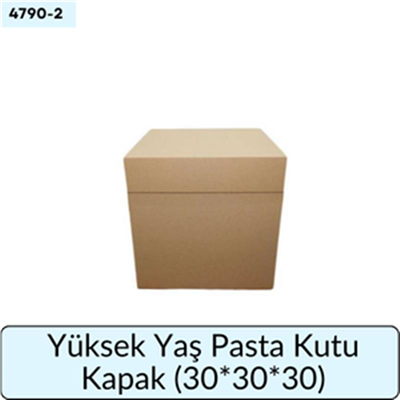 Yüksek Yaş Pasta Kutu Kapak   (30*30*30)
