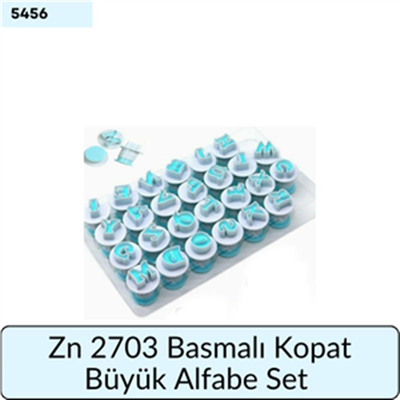 ZN 2703 Büyük Alfabe Basmalı Kopat Set