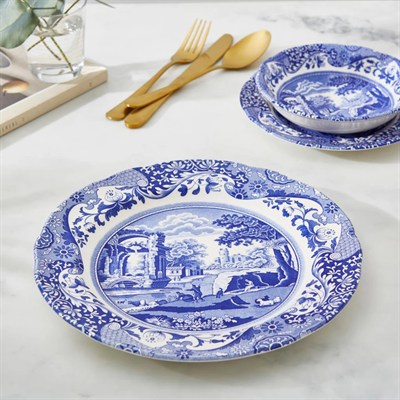 Blue Italian Yemek tabağı