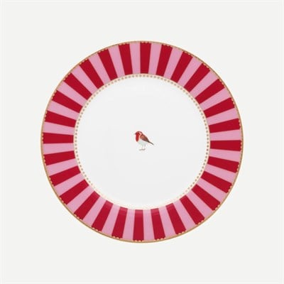 Pip Studio Kırmızı Pembe Porselen Kahvaltı Tabağı 21 Cm
