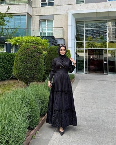 Eliz İthal Elbise Siyah