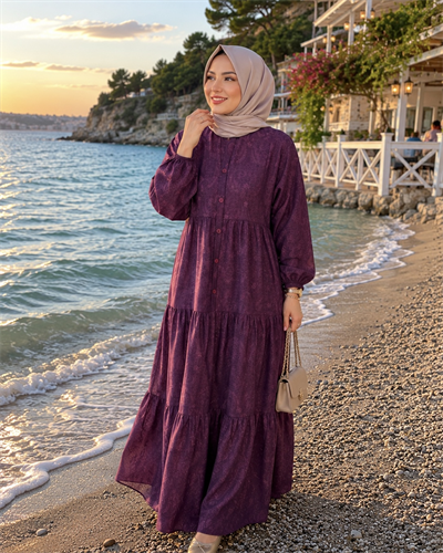 Esta Etnik Desenli Elbise