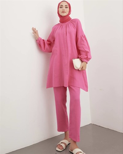 Lily Pantolonlu İkili Takım Pembe