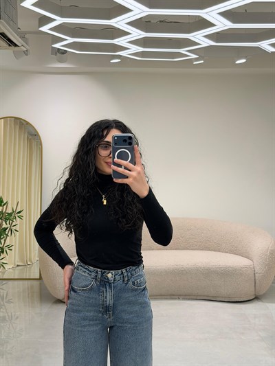 Açık Mavi Wide Leg Yüksek Bel Jean Pantolon