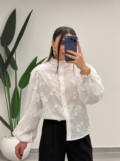 Çiçek Desen Gömlek