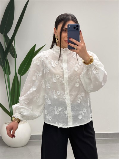 Çiçek Desen Gömlek