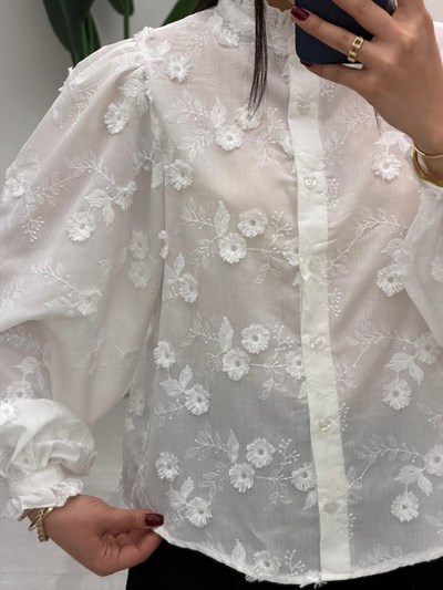 Çiçek Desen Gömlek