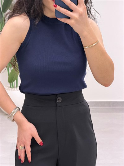 Premium Doku Fitilli Atlet Lacivert