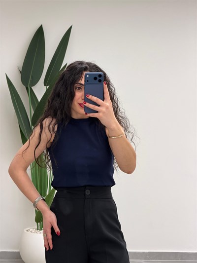 Premium Doku Fitilli Atlet Lacivert