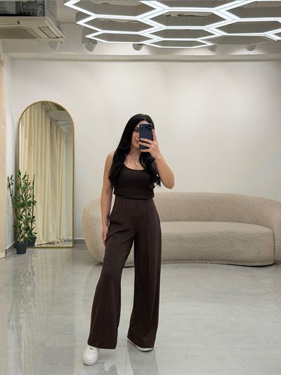 Rahat Kesim Modal Pantolon Acı Kahve